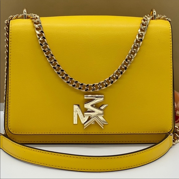 MICHAEL KORS MOTT LARGE CHAIN SHOULDER CROSSBODY - Picture 15 of 16